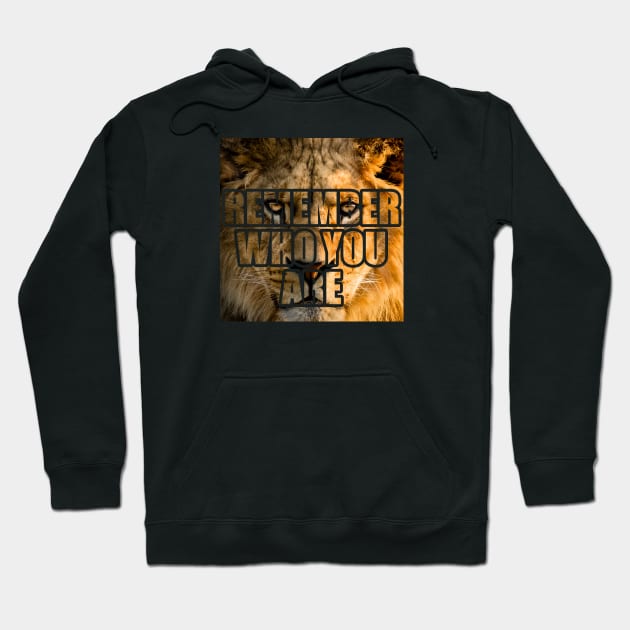 remember who you are lion king movie quote Hoodie by Typography Dose